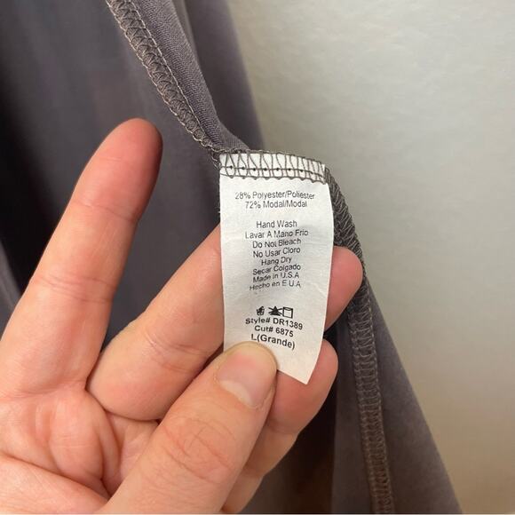 BNWT! VICI City Haze Maxi Dress in Pewter in Modal Fabric Size L - Picture 8 of 10